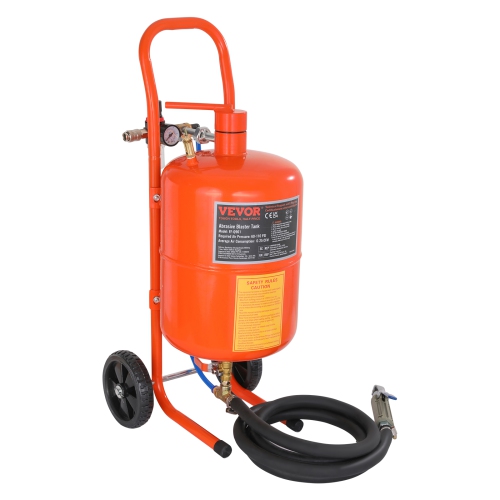 VEVOR 5 Gallon Sand Blaster, 60-110 PSI High Pressure Sandblaster, Portable Abrasive Blasting Tank, Air Sand Blasting Kit with 4 Ceramic Nozzles and