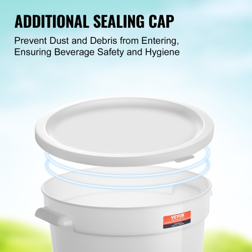 VEVOR 3 Gallon Beverage Dispenser, Drink Dispensers for Parties, Plastic Juice Dispenser with Spigot and Lid, Iced Tea Lemonade Juice Water