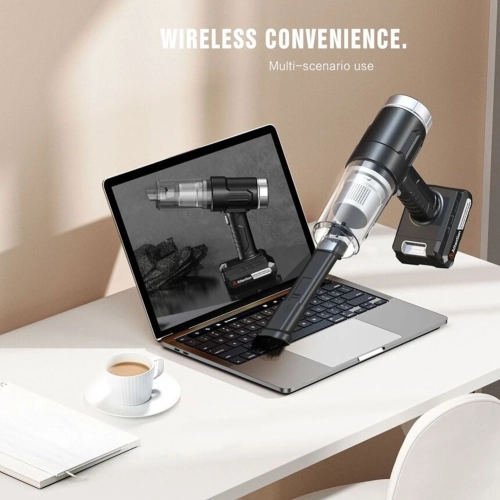 Handheld vacuum cleaner, suction power 10000PA, removable lithium battery, wireless battery replacement, super suction power, car-mounted handheld