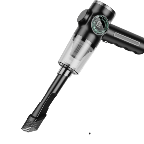 Vacuum cleaner wireless portable dust collector car household large suction handheld mini power display - black