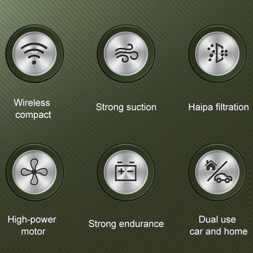 Vacuum cleaner wireless portable dust collector car household large suction handheld mini power display - black