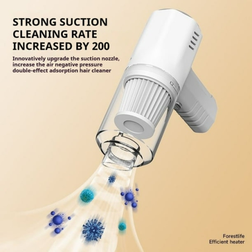 Household small rechargeable high-power car handheld vacuum cleaner suction and blowing dual-purpose large suction power wireless car vacuum cleaner