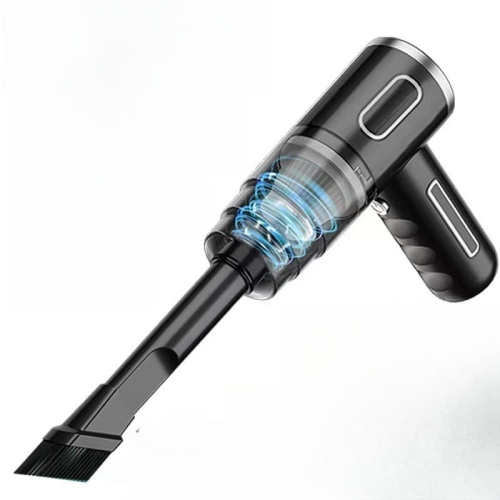 Household Car Vacuum Cleaner Wireless Portable Powerful Suction Handheld Dust Collector Small Mini Dust Blower -Black