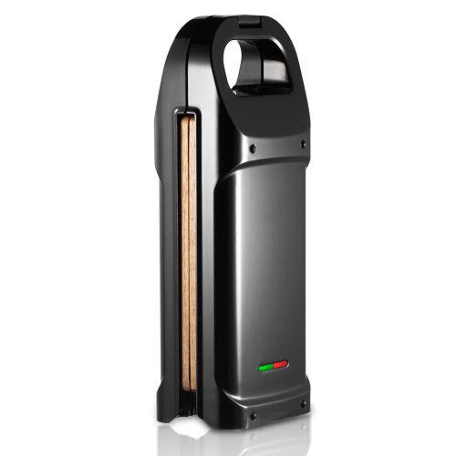 Easy-to-use churro maker – with locking handle for even baking, portable design – makes fresh churros in minutes