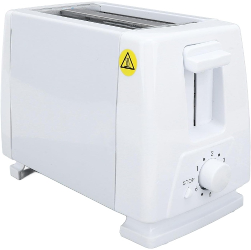 Compact 2-slice toaster – 6 toasting modes, anti-jam safety device, reheat/cancel button – easy-to-clean design, perfect for small spaces and perfect