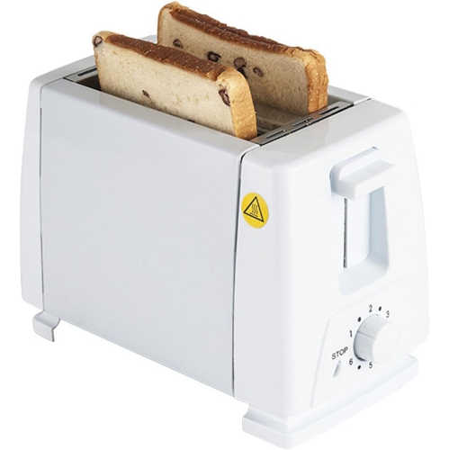 Compact 2-slice toaster – 6 toasting modes, anti-jam safety device, reheat/cancel button – easy-to-clean design, perfect for small spaces and perfect