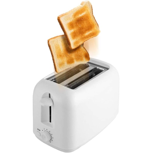 2-Slice Toaster with Adjustable Browning Control – Dual Slots, Cancel Function & Non-Slip Feet – Compact for Dorms, RVs & Small Kitchens