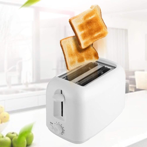 2-Slice Toaster with Adjustable Browning Control – Dual Slots, Cancel Function & Non-Slip Feet – Compact for Dorms, RVs & Small Kitchens