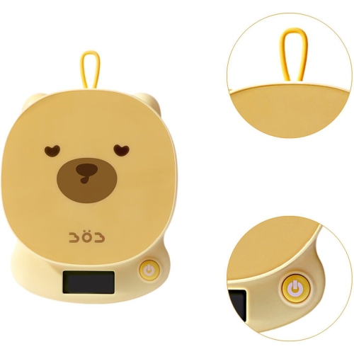 1 gram precision digital kitchen scale - baking, coffee and baby food scale with tare function, non-slip base and hook - with LCD display, mini and