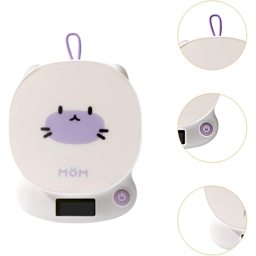 1 gram precision digital kitchen scale - baking, coffee and baby food scale with tare function, non-slip base and hook - with LCD display, mini and