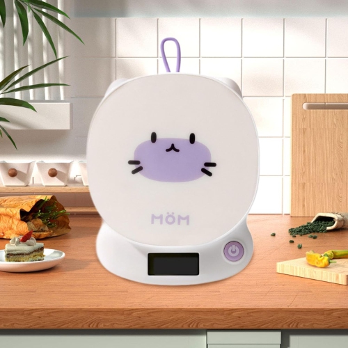 1 gram precision digital kitchen scale - baking, coffee and baby food scale with tare function, non-slip base and hook - with LCD display, mini and