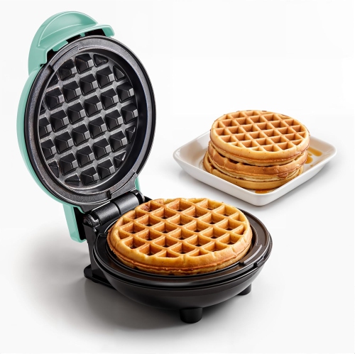 Mini waffle maker – multifunctional, fast heating, versatile cooking functions, non-stick surface, easy to clean, ideal for the family