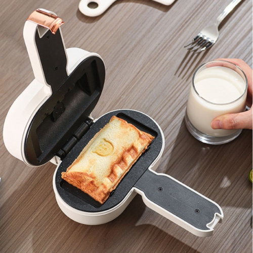 Portable Compact Electric Sandwich Press - Quickly Heats Hot Dogs, Burritos and Toast - Easy-to-Clean Non-Stick Surface for Home/Office/Travel