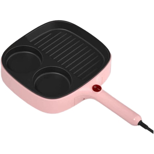 Multifunctional cooking pot - perfect for breakfast and grilling - ergonomic handles for beginners to hold comfortably and with quick-clean non-stick