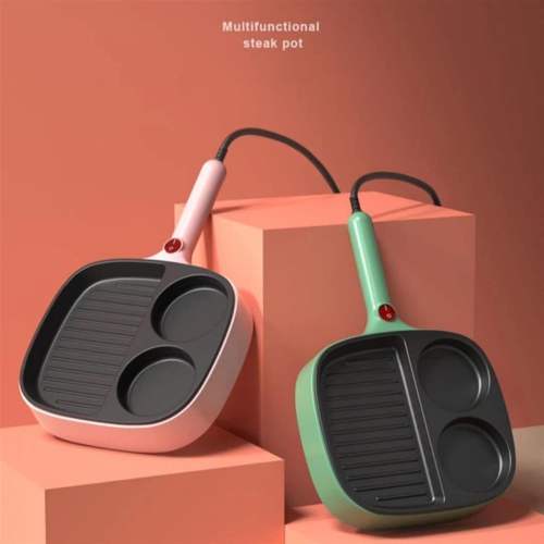 Multifunctional cooking pot - perfect for breakfast and grilling - ergonomic handles for beginners to hold comfortably and with quick-clean non-stick