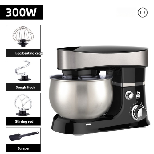 3L small fully automatic table mixer, large capacity, multi-purpose, 360-degree vertical stirring, head up power off protection, suitable for