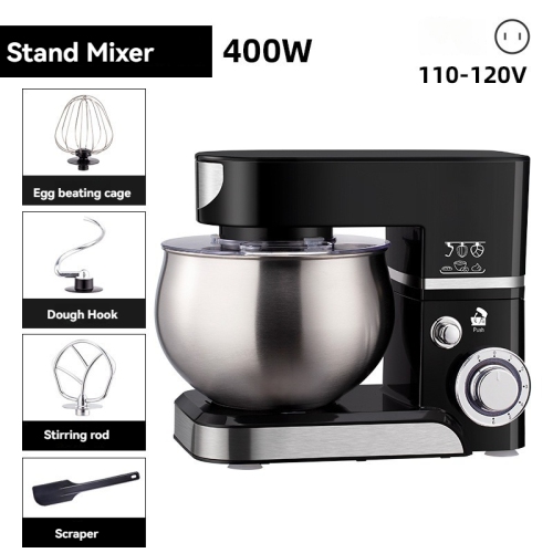 5L small fully automatic table mixer, large capacity, multi-purpose, 360-degree vertical mixing, head-up power-off protection, suitable for kneading,