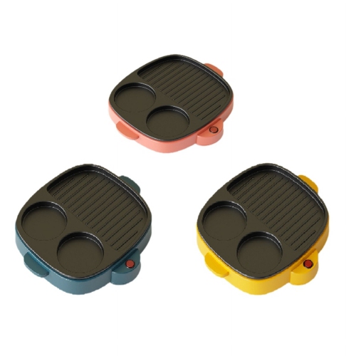 Multifunctional electric grill pan - beginner-friendly design, suitable for steaks, burgers, etc. - 900W fast heating, energy-saving and efficient