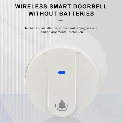 Sonnette filaire auto-produite Sonnette d'appel numérique avec télécommande, sonnette d'appel, blanc