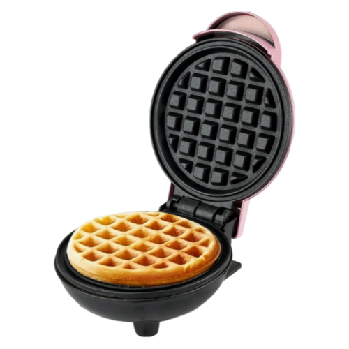 Mini waffle maker – multifunctional, fast heating, versatile cooking functions, non-stick surface, easy to clean, ideal for the family