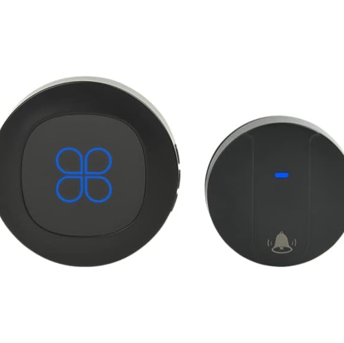 Sonnette câblée autoproduite Télécommande numérique Appelle sonnette – Noir