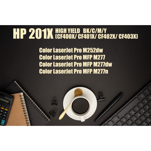 Cartouche d'encre en poudre cyan de remplacement compatible avec Ultra Toner MD pour HP 201X CF401X/HP 201 A 401 A pour HP Color LaserJet