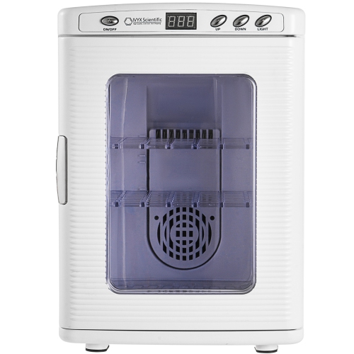 VEVOR 25L Reptile Incubator, Scientific Lab Incubator, Cooling and Heating 5 °C to 42 °C Automatic Incubator, 12V/110V White Reptile Egg Breeding