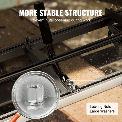VEVOR 14"-36" Chainsaw Mill, Portable Sawmill Guide Bar, Galvanized Steel Chainsaw Planking Mill with 0.2"-11.81" Cutting Thickness, Wood Lumber