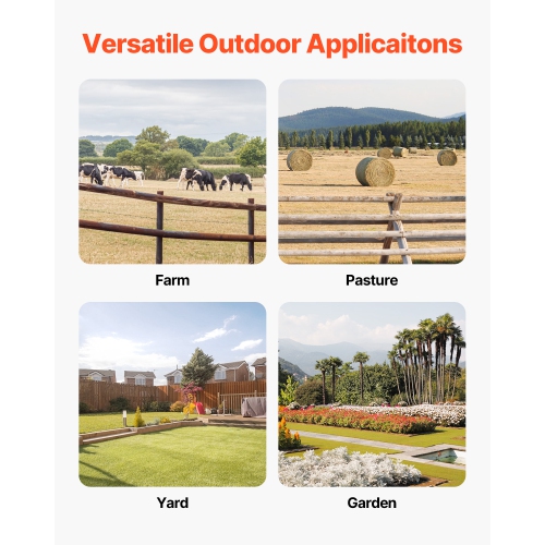 VEVOR 49" Hay Spear, Bale Spears 1600lbs Loading Capacity, Skid Steer Loader Tractor Attachment with 2pcs 17.5" Stabilizer Spears, Quick Attach Spike