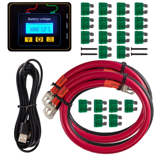 VEVOR 5000W Power Inverter, Modified Sine Wave Inverter, DC 12V to AC 110V Car Converter, with LCD Display, Remote Controller, LED Indicator, GFCI