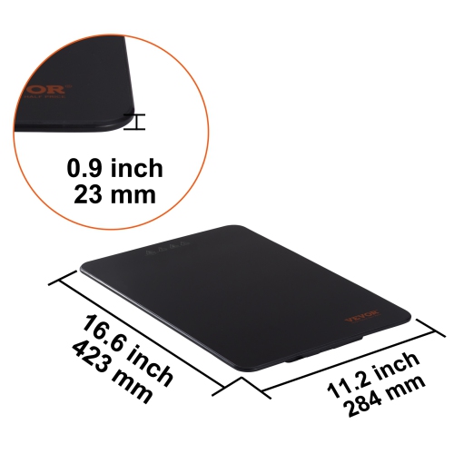VEVOR 16.5" x 11" Electric Warming Tray, Portable Tempered Glass Heating Tray with Temperature Control, Perfect for Dinner, Catering, House, Parties,
