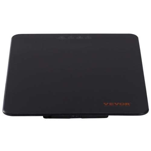 VEVOR 16.5" x 11" Electric Warming Tray, Portable Tempered Glass Heating Tray with Temperature Control, Perfect for Dinner, Catering, House, Parties,