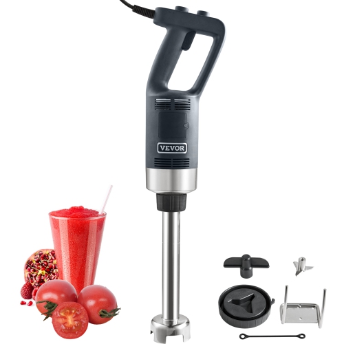 VEVOR 750W 12" Commercial Immersion Blender, Heavy Duty Hand Mixer, Variable Speed Kitchen Stick Mixer with 304 Stainless Steel Blade, Multi-Purpose
