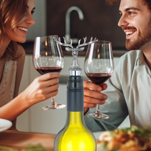 3-Piece Set of Wine Stoppers, Cute Bottle Stoppers for Beer, Wine, Champagne, Beer