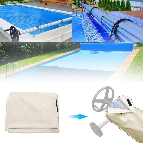 Housse de piscine en tissu étanche, housse de protection pour piscine intérieure extérieure, 490 96&nbsp;cm