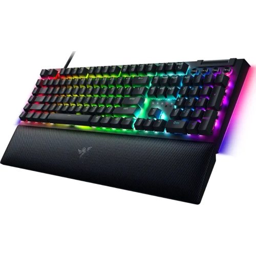 Razer - BlackWidow V4 Full Size Wired Mechanical Green Switch Gaming Keyboard with Chroma RGB - Black by RAZER - Open Box condition - Image 2