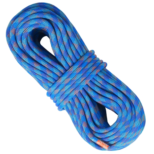 VEVOR 10.2mm Dynamic Climbing Rope, 40M(131ft) Outdoor Rock Climbing Rope 25KN Breaking Tension, Stretchable Fiber Rope with Steel Snap Hooks for