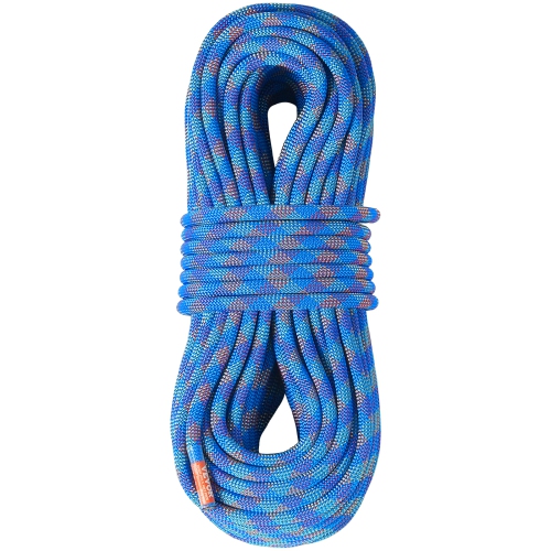VEVOR 10.2mm Dynamic Climbing Rope, 60M(197ft) Outdoor Rock Climbing Rope 25KN Breaking Tension, Stretchable Fiber Rope with Steel Snap Hooks for