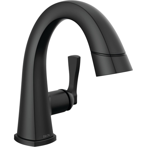 DELTA Faucet 577-BLPD-DST Stryke Bathroom Faucet, Matte Black