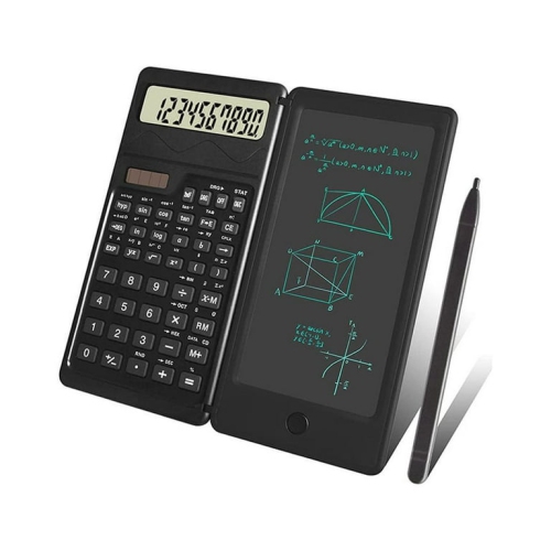 Calculatrice Tablette d'écriture à la main Fonction solaire/à piles Mini Comptoir d'ingénierie solaire Office d'étudiant
