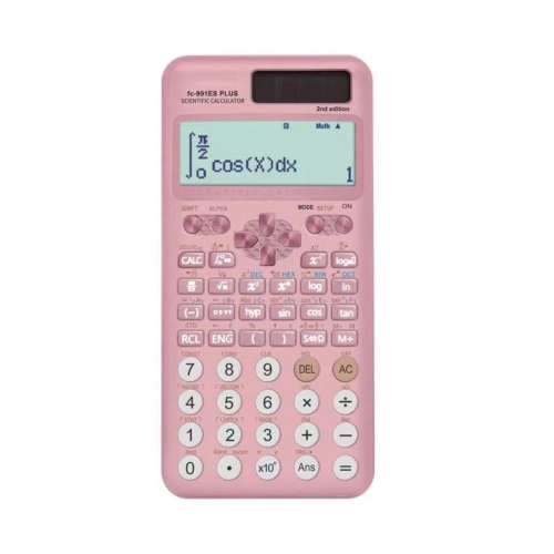Image 1 of 5.. Function Calculator 417 Functions 2 Lines 10+2 Digits Written Display Solar Powered Scientific Calculator-pink