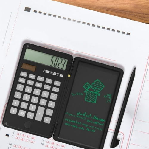 Calculatrice tablette écriture manuscrite écran large 12 bits Calculatrice portable écriture manuscrite tablette solaire calculatrice étudiante pile