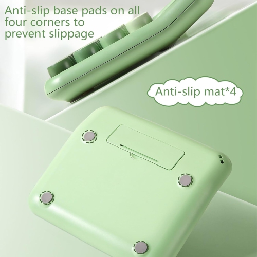 Calculatrice mécanique, calculatrice rose, écran LCD ultra grand à 12 chiffres et gros boutons, calculatrice standard de base pour ordinateur de