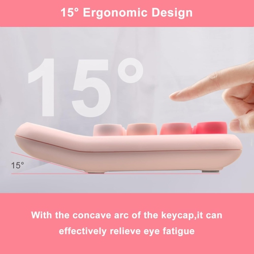 Calculatrice mécanique, calculatrice rose, très grand écran LCD à 12 chiffres et gros boutons, calculatrice standard de base pour ordinateur de