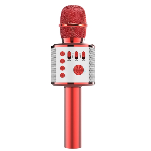 Wireless microphone speaker integrated microphone karaoke speaker integrated machine outdoor karaoke speaker microphone - red