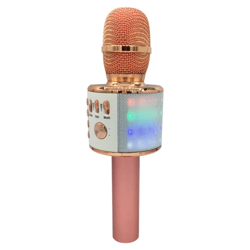 Wireless microphone speaker integrated microphone karaoke speaker all-in-one outdoor karaoke speaker microphone -orange + colored lights