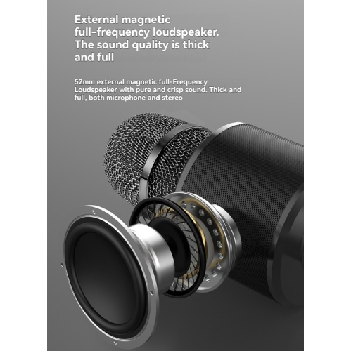 Wireless microphone speaker integrated microphone karaoke speaker all-in-one outdoor karaoke speaker microphone -gold - Lanterns