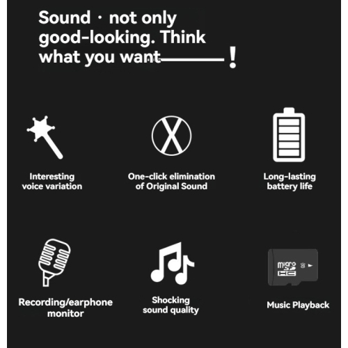 Wireless microphone speaker integrated microphone karaoke speaker all-in-one outdoor karaoke speaker microphone -black- Lanterns