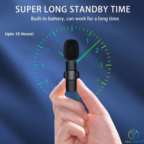 3 in 1 Wireless Lavalier Microphone Compatible with iPhone Type C 3.5mm Jack DSLR Camera | Wireless Microphone with Noise Cancellation for Vlog Insta