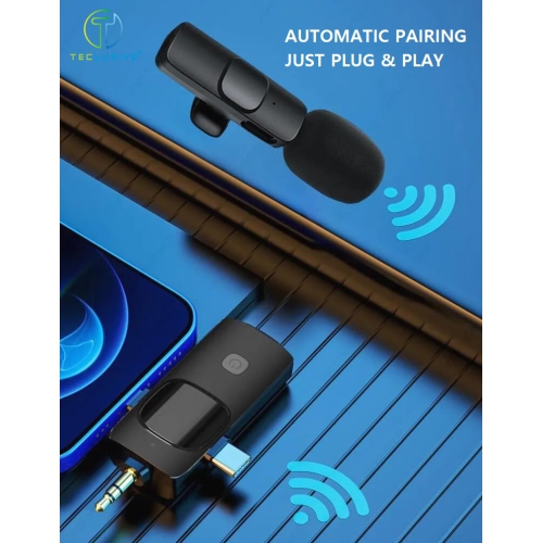 Micro-cravate sans fil, nouveau produit transfrontalier, diffusion en direct de téléphone mobile trois-en-un, tournage en plein air, enregistrement